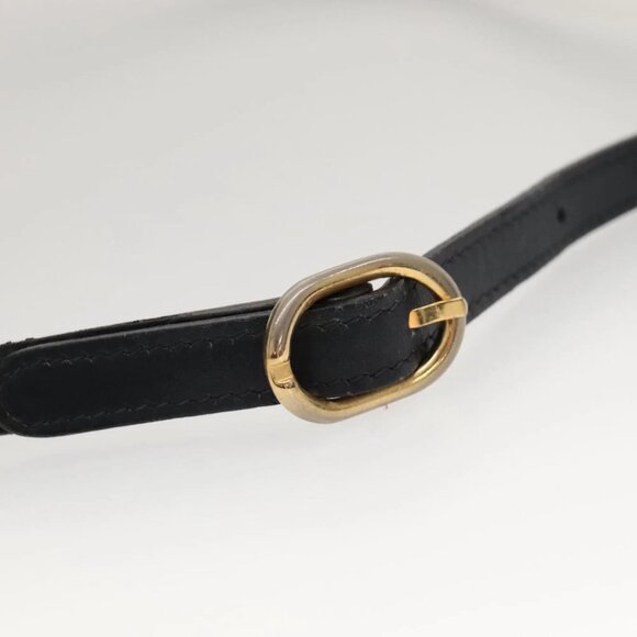 GUCCI GG Supreme Sherry Line Bag PVC Navy Gold Red 42 01 4071 Auth KD539 - Picture 10 of 14